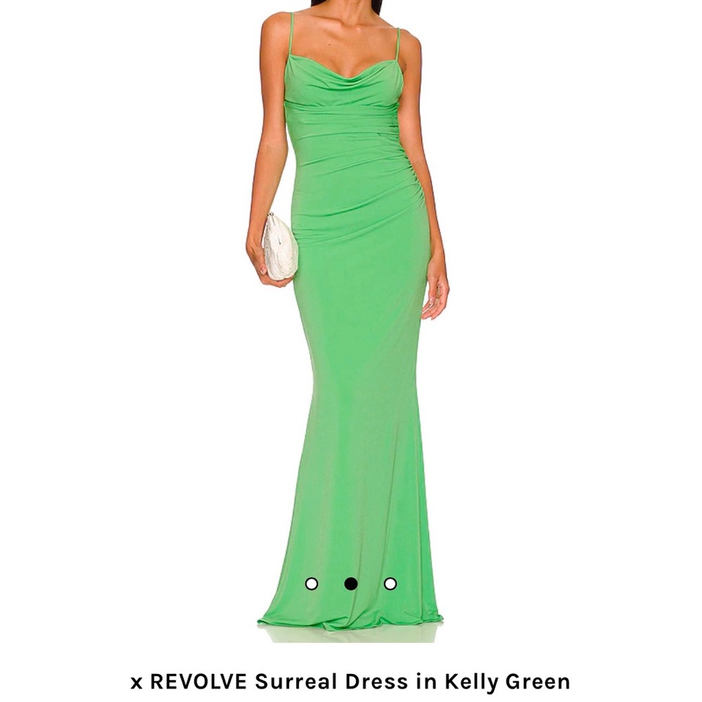 Revolve Katie May Kelly Green Maxi Formal Dress Size S